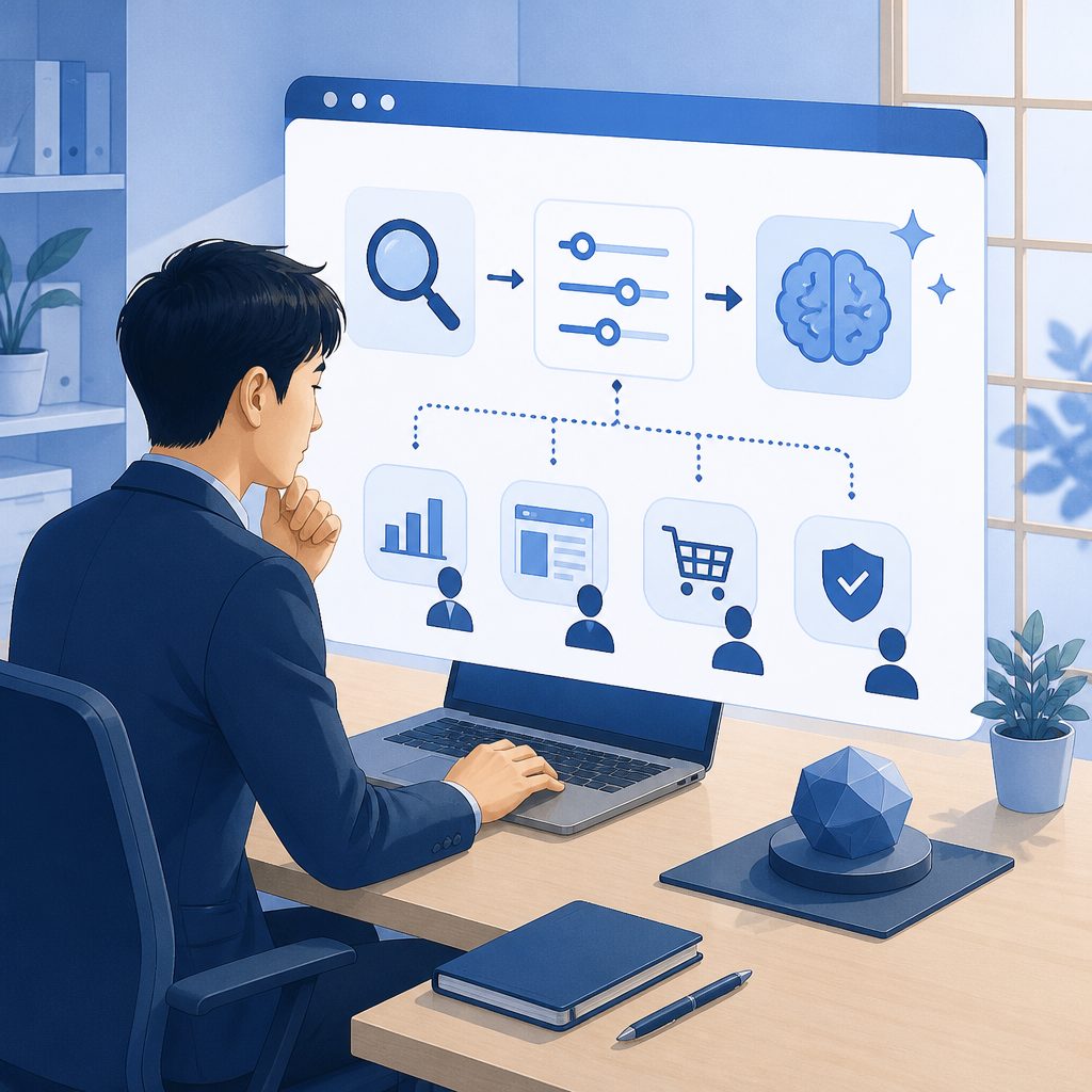 Search ConsoleのAI Overviews制御設定のイメージイラスト