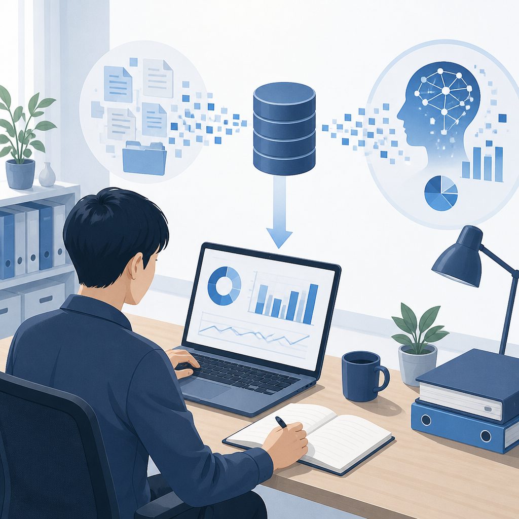 AI参照を自分で計測する｜生ログ集計の実録のイメージイラスト